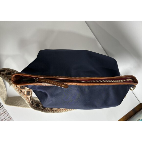 Dooney and Bourke Navy All Weather Hobo Crossbody Shoulder Bag - Picture 8 of 10